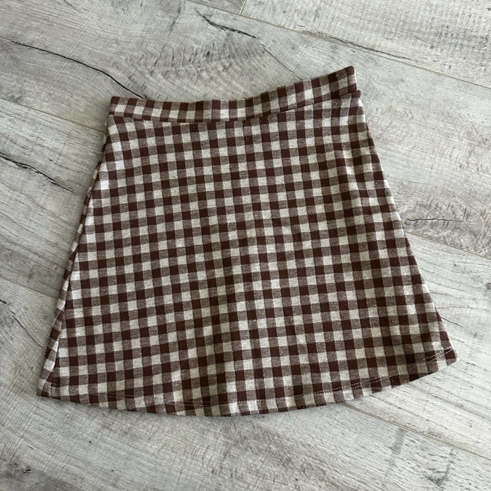 plaid skirt